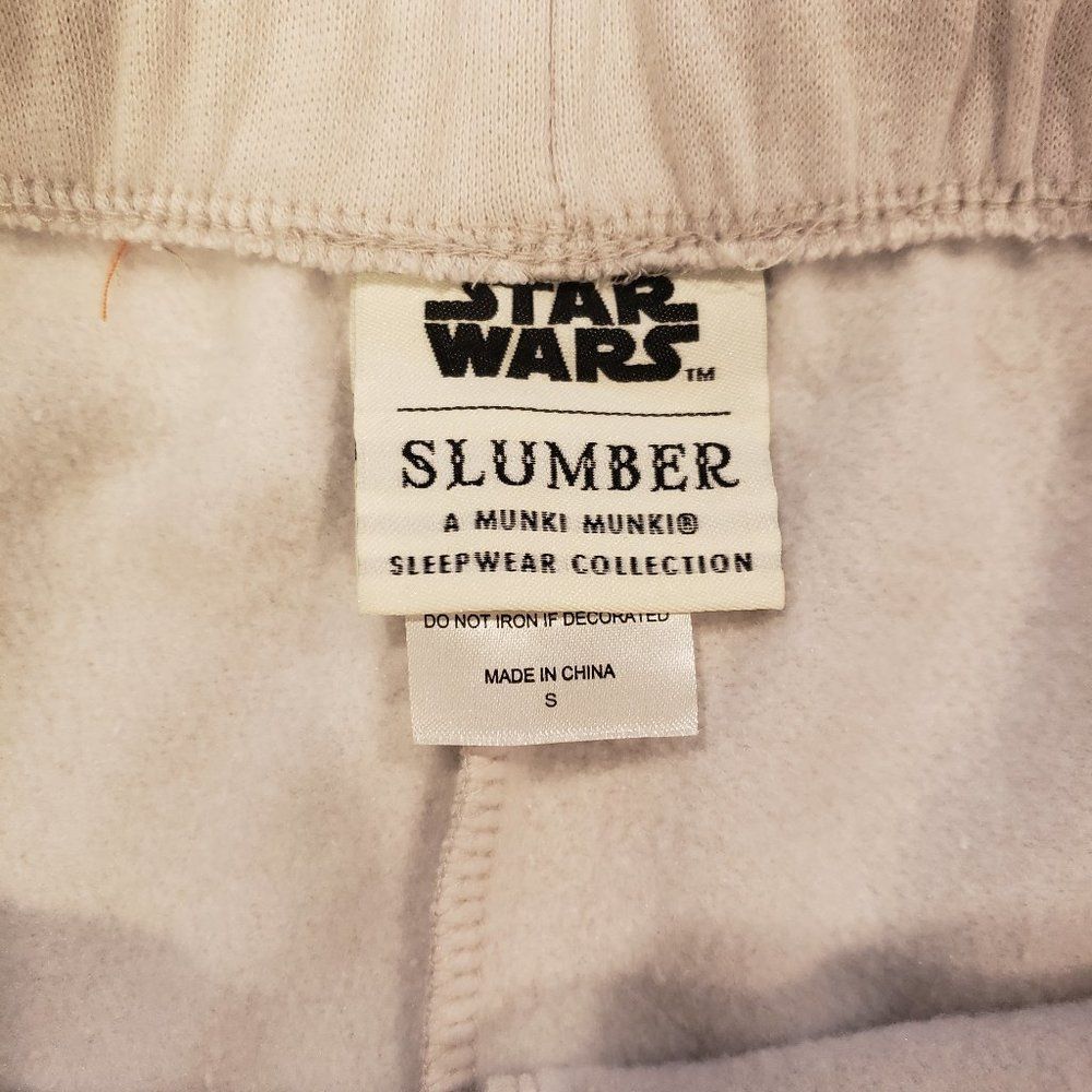 Star Wars Youth Sweatpants Sz S Grogu Mandalorian Pajamas Sleepwear Fall Winter - Picture 7 of 8